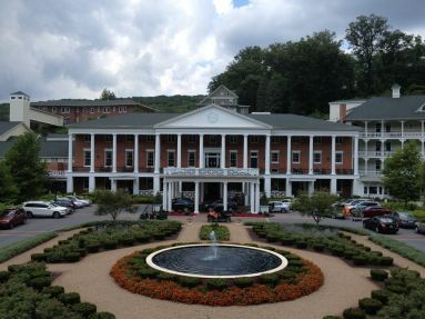 The Bedford Springs Resort is a very beautiful, decadent and expensive place to stay! This resort is huge! And filled with lots of staircases, rooms, seating and historical documents and photos you can check out to find out about the resort's history and the people who stayed there. (Photo by Jennifer Sopko)(Photo by Jennifer Sopko)